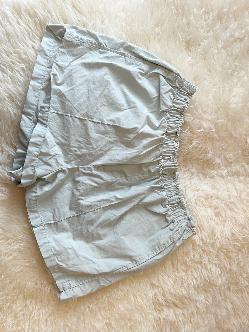 Urban Outfitters Light Blue Elastic Waist Athletic Shorts